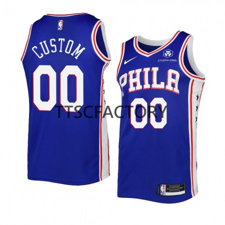 Dres Philadelphia 76ers Prilagođeni Nike 2022-2023 Icon Edition Royal Swingman - Muške